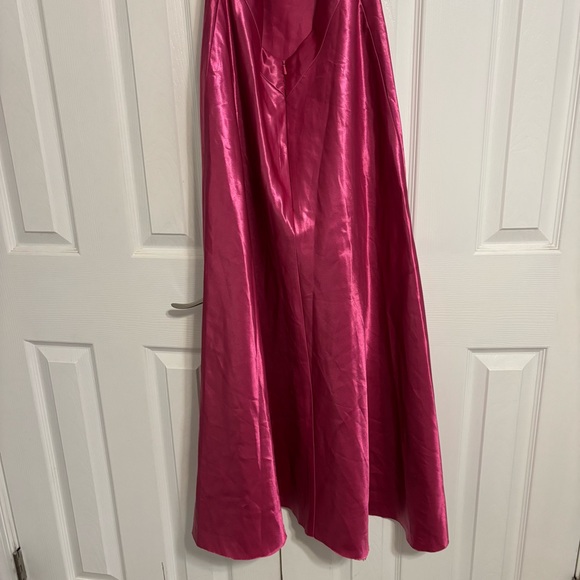 Vintage Y2K Gunne Sax Pink Maxi Sparkly Dress - Picture 5 of 7